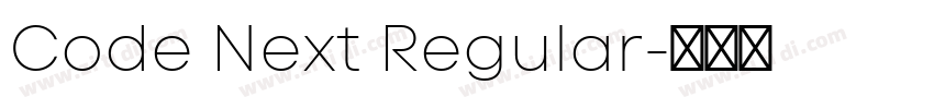Code Next Regular字体转换